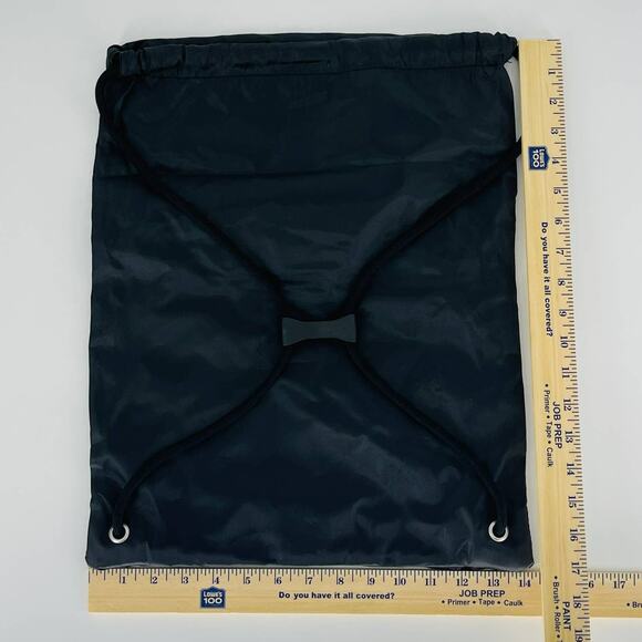T-Mobile Black Lightweight Drawstring Backpack Zipper Compartment Pink Logo -New - Picture 8 of 8